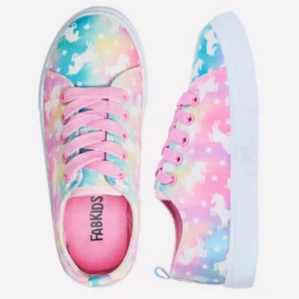 Fabkids Pink and Purple Starry Sneakers